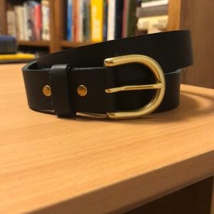 NWT black leather belt